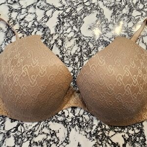 Victoria's Secret Beige Logo Bra